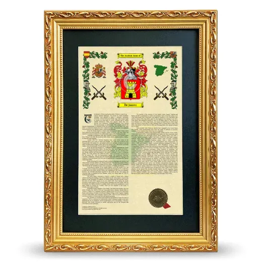 De juarez Deluxe Armorial Framed - Gold
