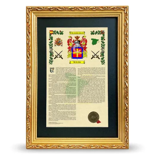 De la riva Deluxe Armorial Framed - Gold