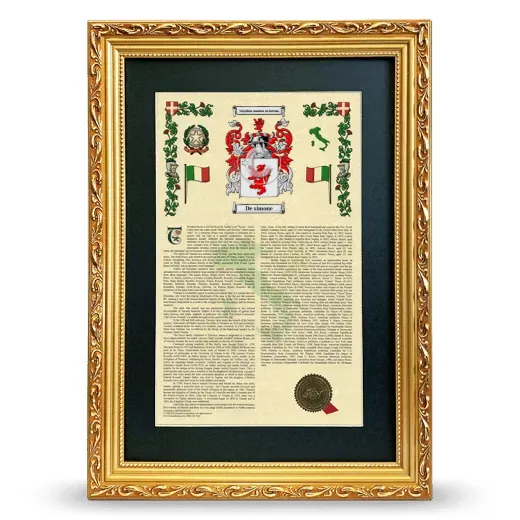 De simone Deluxe Armorial Framed - Gold