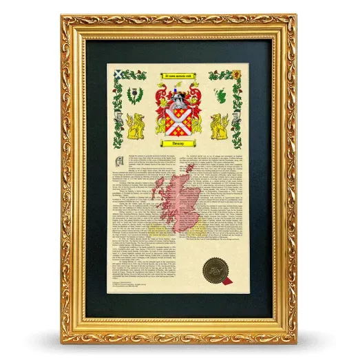 Deany Deluxe Armorial Framed - Gold