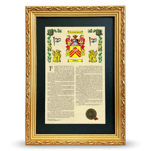 Deberg Deluxe Armorial Framed - Gold