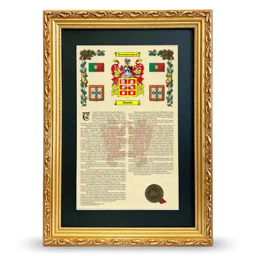 Demelo Deluxe Armorial Framed - Gold