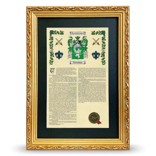 Demontigny Deluxe Armorial Framed - Gold