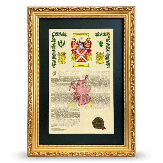 Dennay Deluxe Armorial Framed - Gold