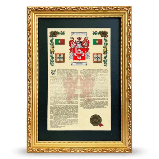 Desouza Deluxe Armorial Framed - Gold
