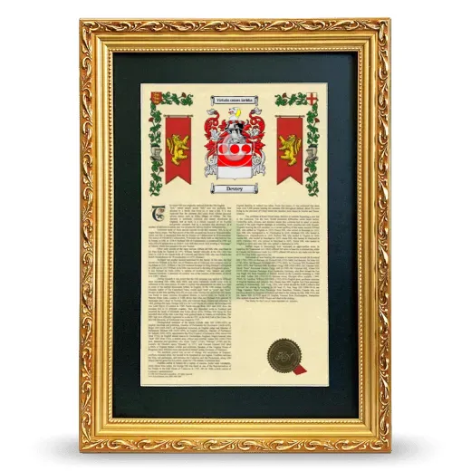 Devrey Deluxe Armorial Framed - Gold