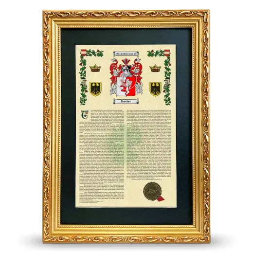 Dresher Deluxe Armorial Framed - Gold
