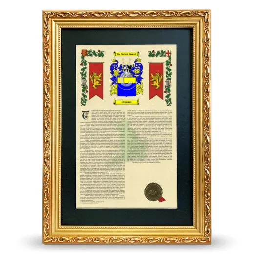 Dumam Deluxe Armorial Framed - Gold