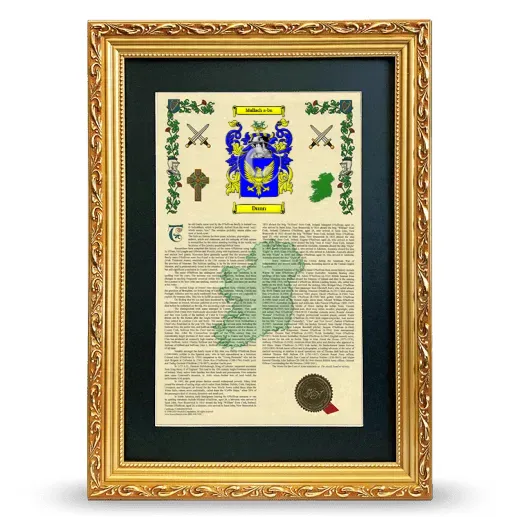 Dunn Deluxe Armorial Framed - Gold