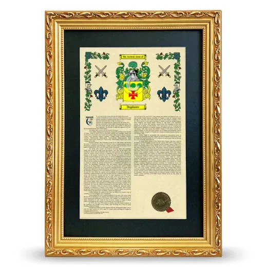 Duplante Deluxe Armorial Framed - Gold