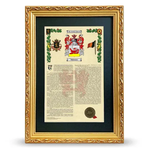 Dykeman Deluxe Armorial Framed - Gold