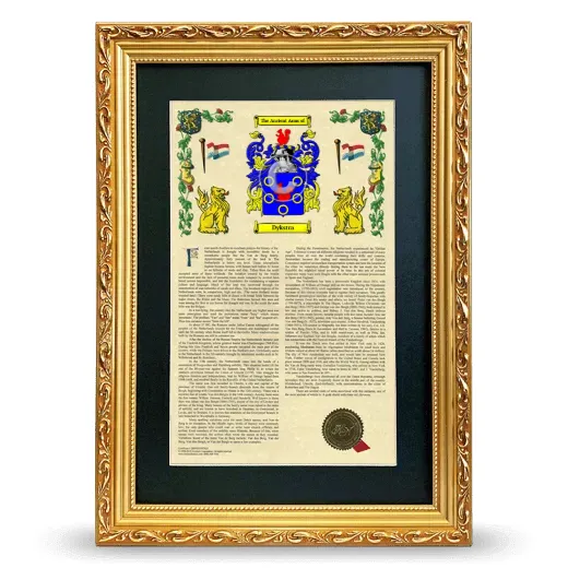 Dykstra Deluxe Armorial Framed - Gold