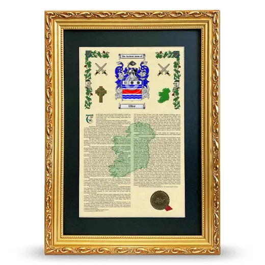 Elliot Deluxe Armorial Framed - Gold