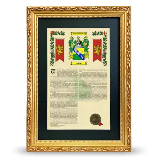 Emison Deluxe Armorial Framed - Gold