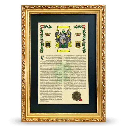 Emmerick Deluxe Armorial Framed - Gold