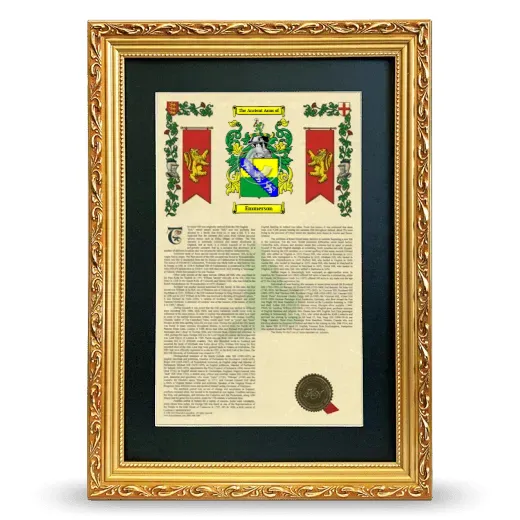 Emmerson Deluxe Armorial Framed - Gold
