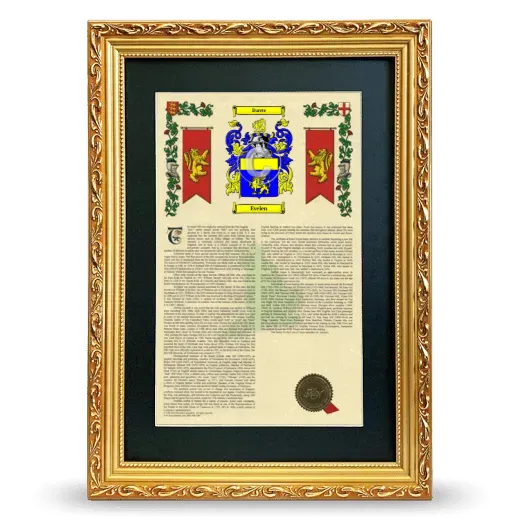Evelen Deluxe Armorial Framed - Gold