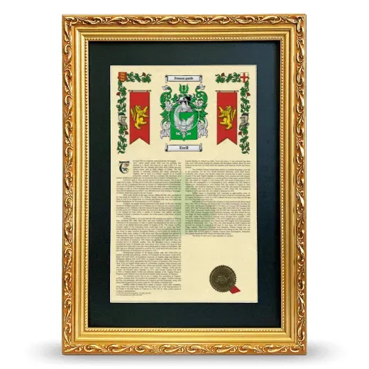 Evell Deluxe Armorial Framed - Gold