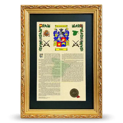 Fabres Deluxe Armorial Framed - Gold