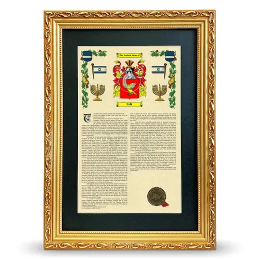 Falk Deluxe Armorial Framed - Gold