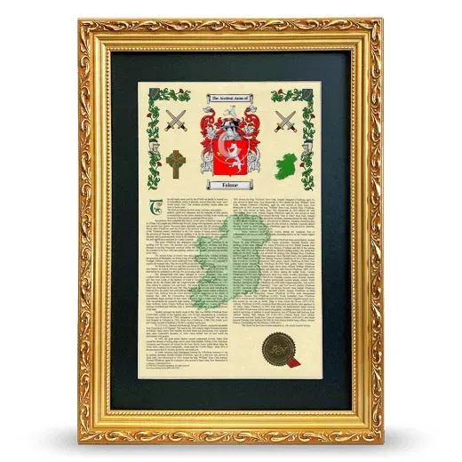Falone Deluxe Armorial Framed - Gold