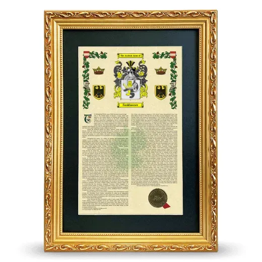 Fankhauser Deluxe Armorial Framed - Gold