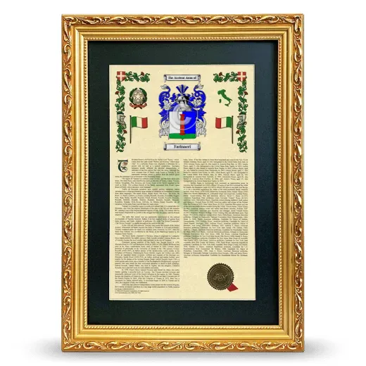 Farinacci Deluxe Armorial Framed - Gold