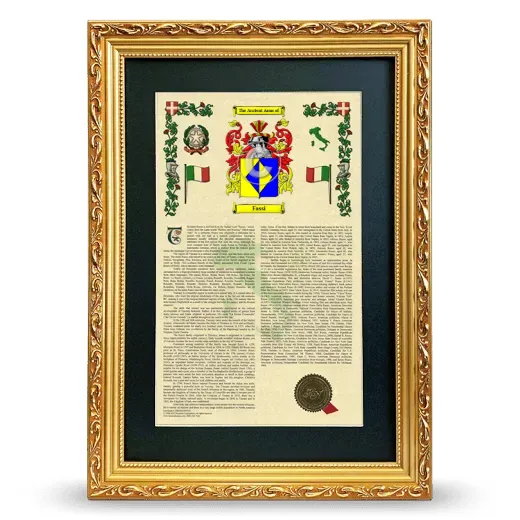 Fassi Deluxe Armorial Framed - Gold