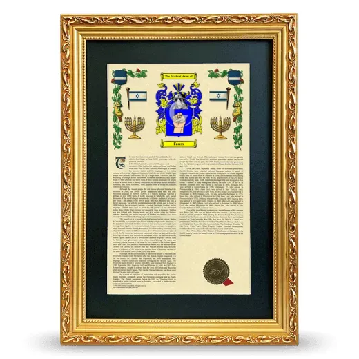 Fauss Deluxe Armorial Framed - Gold