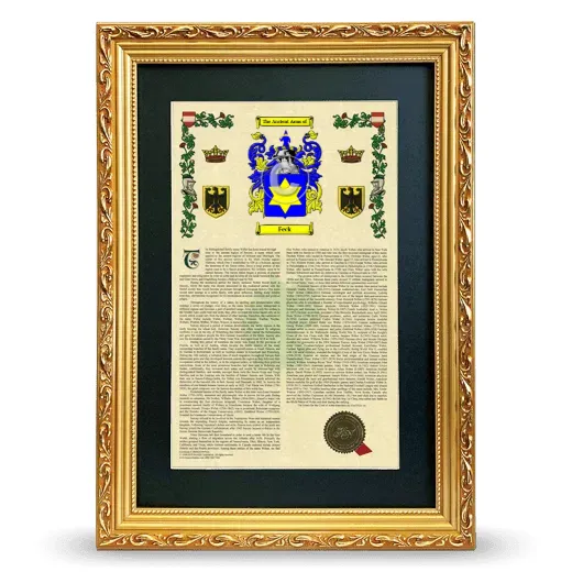 Feck Deluxe Armorial Framed - Gold
