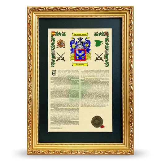 Fernandes Deluxe Armorial Framed - Gold