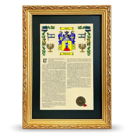 Fingerman Deluxe Armorial Framed - Gold
