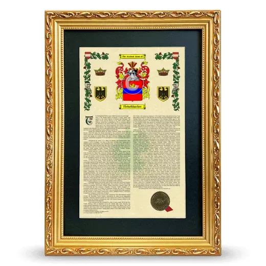 Fleischhacker Deluxe Armorial Framed - Gold