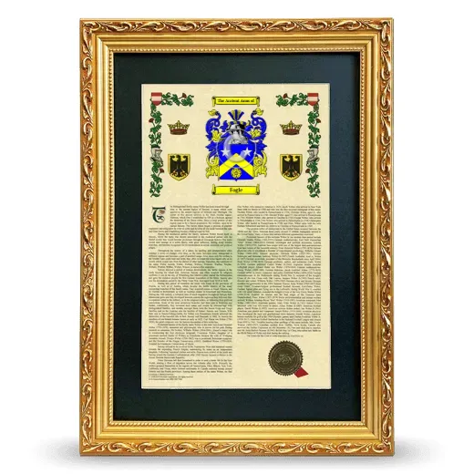 Fogle Deluxe Armorial Framed - Gold