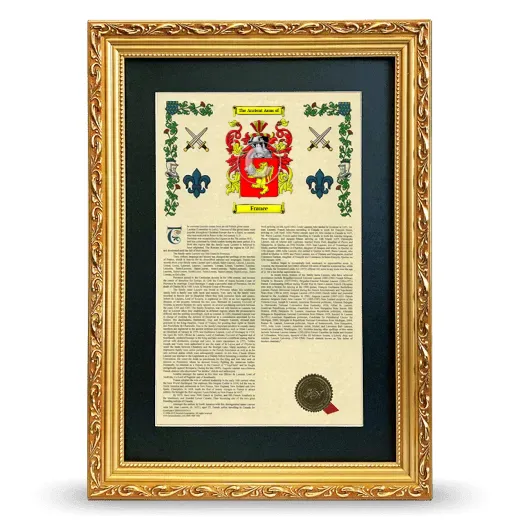 France Deluxe Armorial Framed - Gold