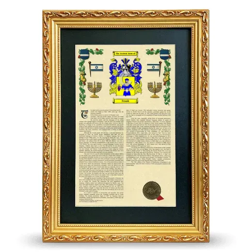 Frank Deluxe Armorial Framed - Gold