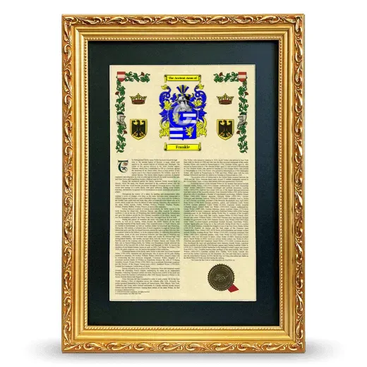 Frankle Deluxe Armorial Framed - Gold