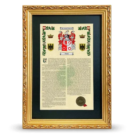 Frans Deluxe Armorial Framed - Gold