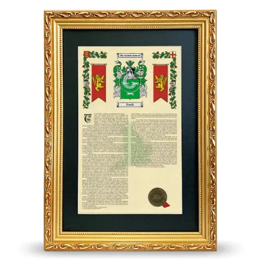 Frash Deluxe Armorial Framed - Gold
