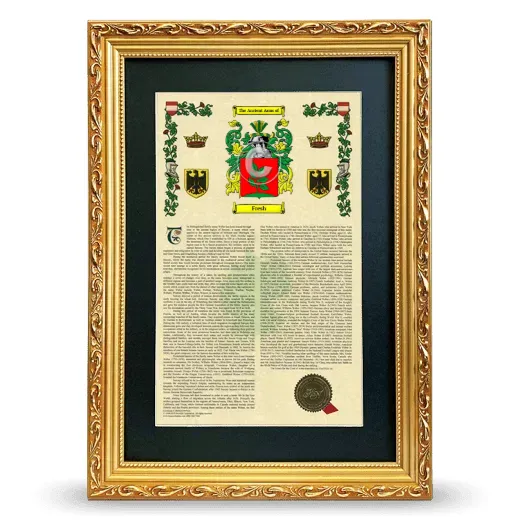 Fresh Deluxe Armorial Framed - Gold