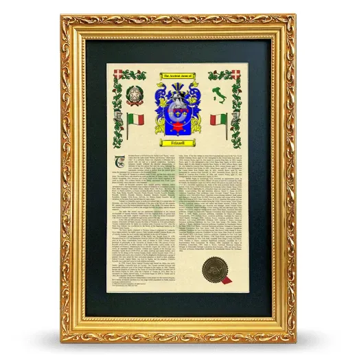 Frizzell Deluxe Armorial Framed - Gold