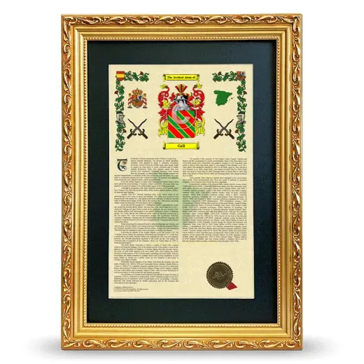 Gali Deluxe Armorial Framed - Gold