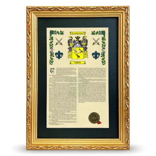 Gallatin Deluxe Armorial Framed - Gold