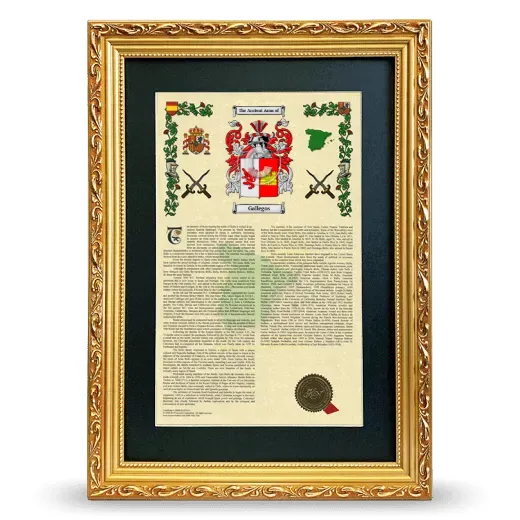 Gallegos Deluxe Armorial Framed - Gold