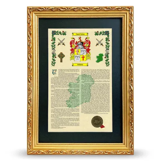 Galwey Deluxe Armorial Framed - Gold