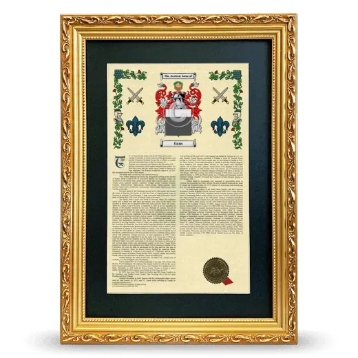 Gans Deluxe Armorial Framed - Gold