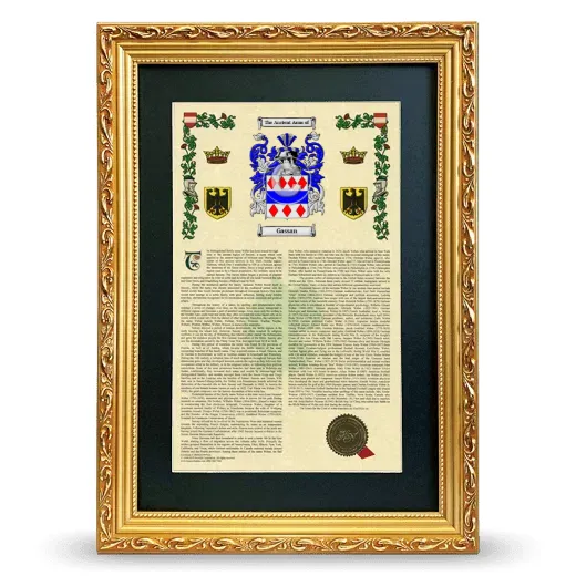 Gassan Deluxe Armorial Framed - Gold
