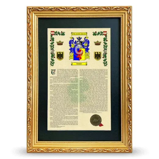 Gauser Deluxe Armorial Framed - Gold