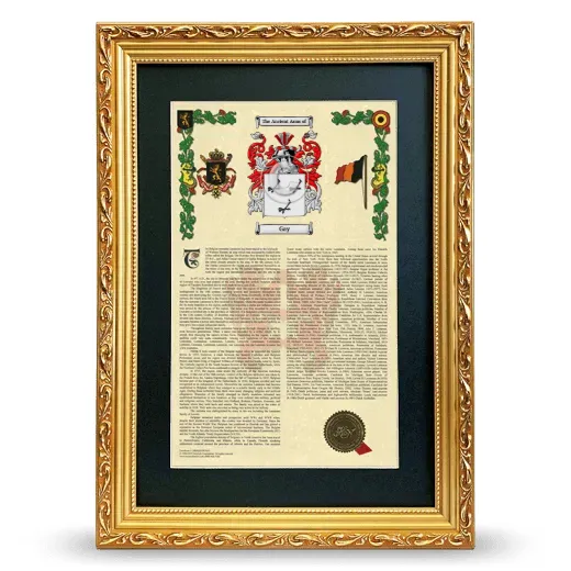 Gay Deluxe Armorial Framed - Gold