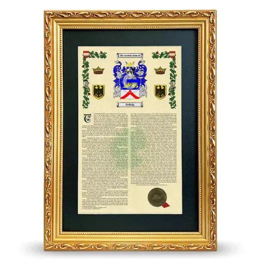 Gehrig Deluxe Armorial Framed - Gold